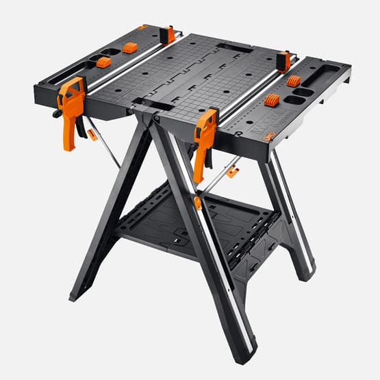 WORX WX051 Çok Fonksiyonlu Katlanabilir Çalışma Tezgahı (2 Adet Tetik İşkence)