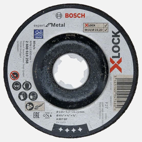 Bosch X-LOCK 115x6,0 mm Expert for Metal Taşlama Diski