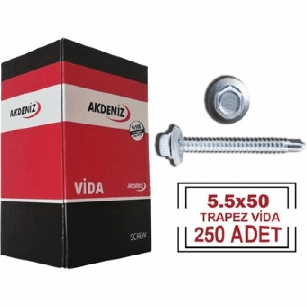 ÇATI VİDASI 5,5*50 6 MM KAP. MRD