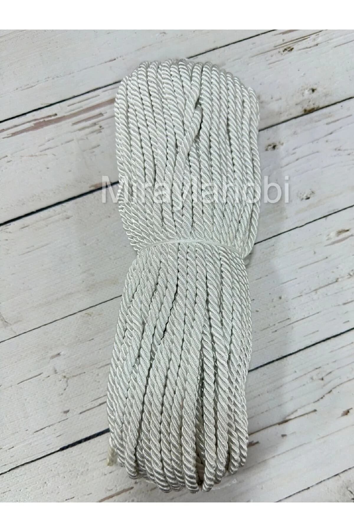 İPEK HALAT 8 MM BEYAZ (TARTILARAK SATILIR SİPARİŞTE 1 TOP 5 KG OLARAK BAZ ALINIR)