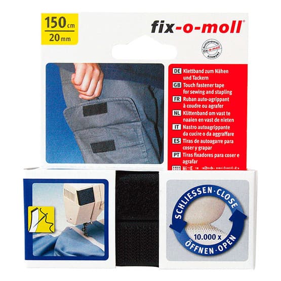 Fix-o-moll Cırtbant Dikmek İçin Siyah