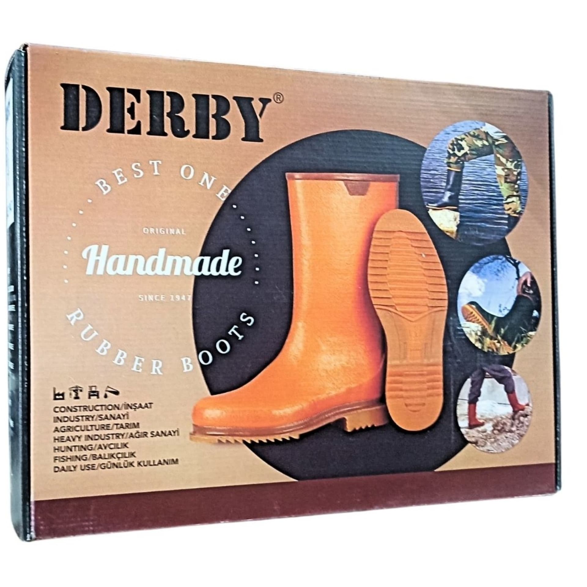 DERBY PRES KAUÇUK ÇİZME OB 45