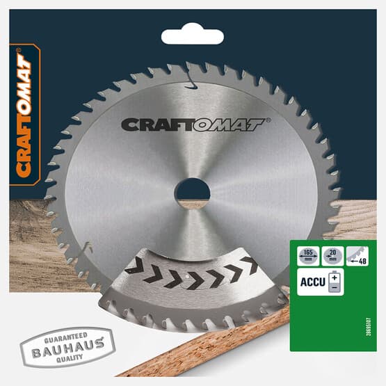 Craftomat Daire Testere Bıçağı 165X1.5/1X20 T48