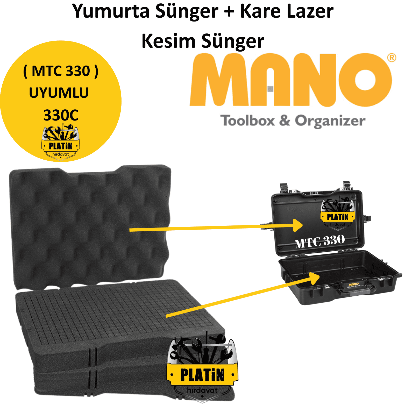 YUMURTA SÜNGER + KARE LAZER KESİM SÜNGER XL