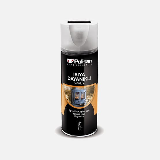 Polisan 400 ML Isıya Dayanıklı Sprey Siyah Boya
