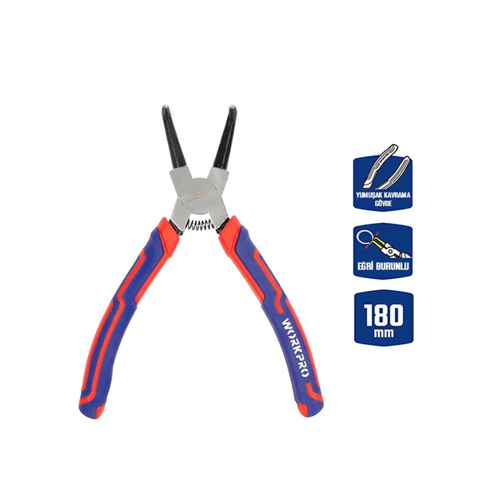 DIŞ SEGMAN PENSİ YAYLI EĞRİ 180MM KARTLI