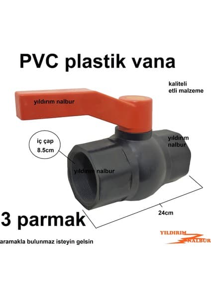 Ü292 PVC KÜRESEL VANA 3"