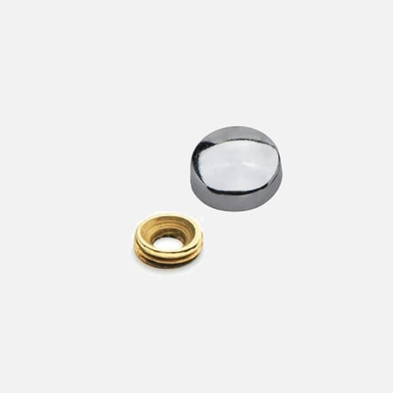 Adilon Metal Vida Kapağı 4'lü 20 mm Siyah