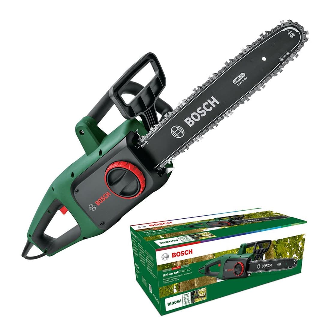 BOSCH UNİVERSALCHAİN 40 ZİNCİRLİ AĞAÇ KESME MAKİNESİ 40CM 1800W