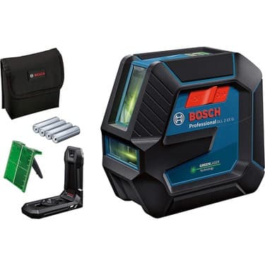 BOSCH GLL 2-15 G ÇAPRAZ ÇİZGİ LAZERİ + LB10 YEŞİL (DW088K MUADİLİ)