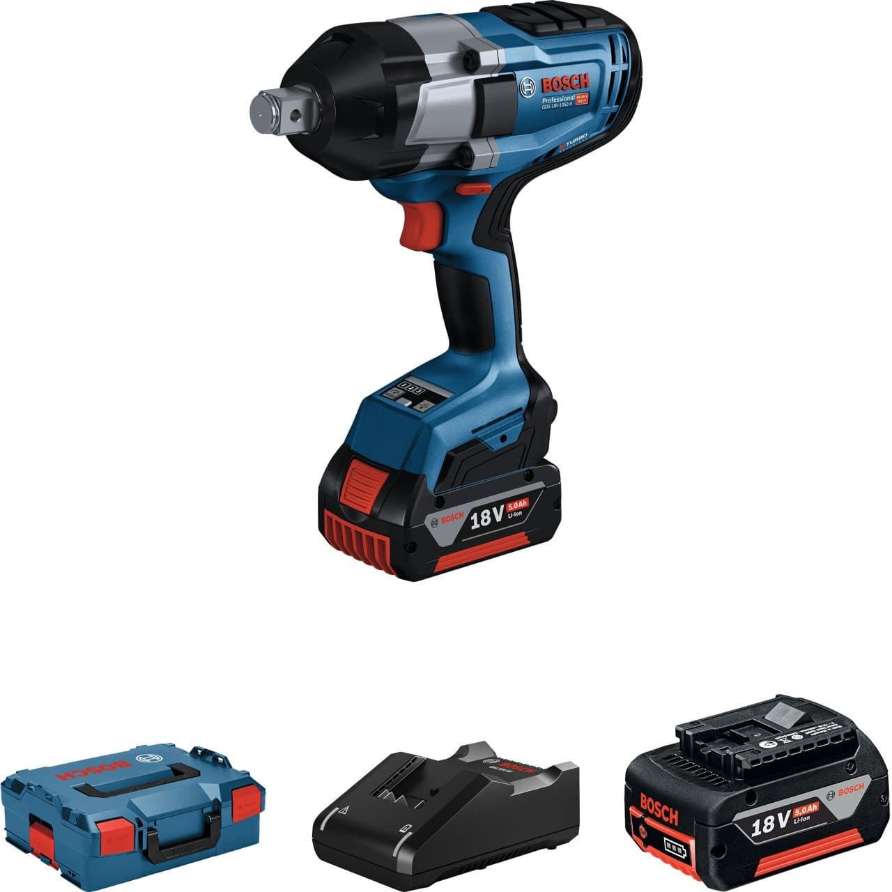 BOSCH GDS 18V-1050H 3/4" 1050 NM AKÜLÜ SOMUN SIKMA (2X8.0AH;L-BOXX)