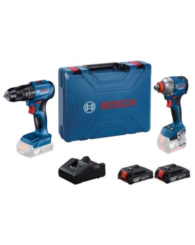 BOSCH GDX 18V-285 + GSB 185-LI(2X2.0AH;L-BOXX) 2 Lİ SET