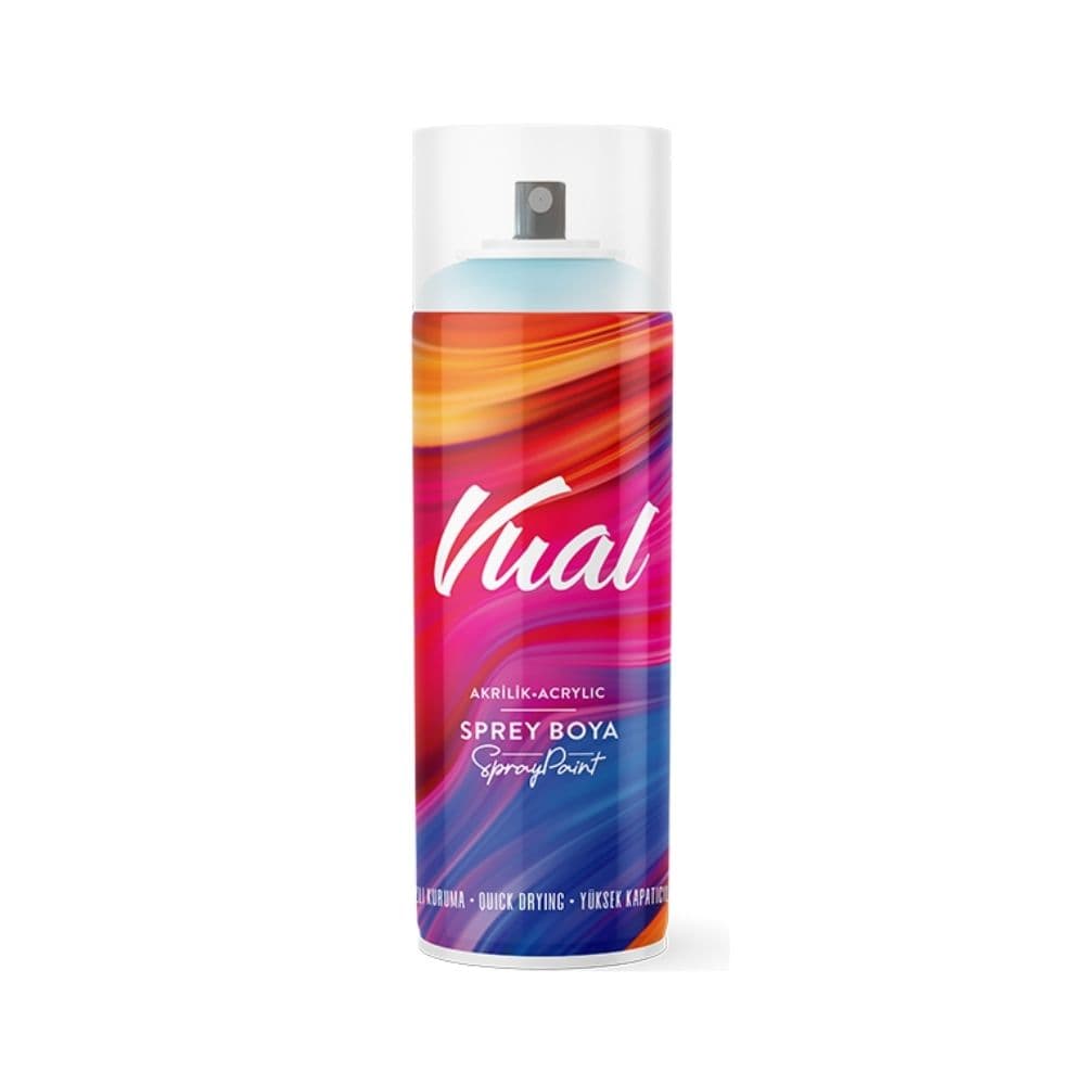 AKÇALI VUAL SPREY BOYA 400 ML RAL 9005 - SİYAH MAT