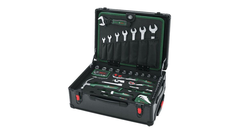 BOSCH TEKERLEKLİ ALET ÇANTASI SETİ 119 PARÇA