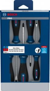 BOSCH PROFESYONEL TORNAVİDA SETİ 6 PARÇA 4X SL VE 2X PH TORNAVİDADAN OLUŞUR.