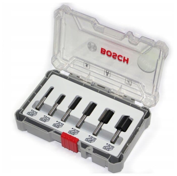 BOSCH AHŞAP FREZE UCU SETİ 8MM 6 LI (6,8,10,12,16,20MM)