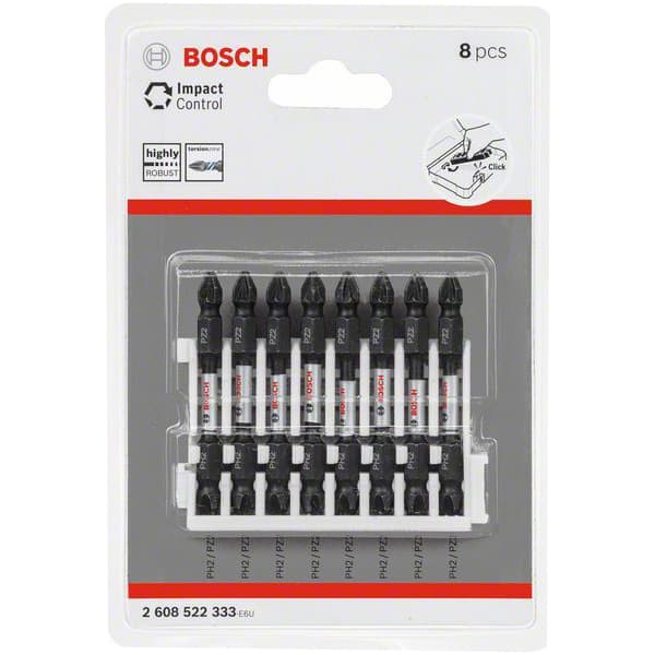 BOSCH IMPACT CTRL BİTS UÇ ÇİFTTARAF 8 Lİ SET PH2 + PZ2 65MM