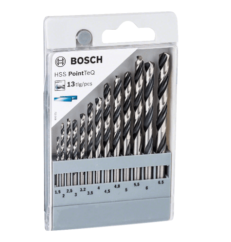 BOSCH HSSPOİNTTEQ METAL MATKAP UCU SETİ 13 LÜ 1,5;2;2,5;3;3,2;3,5;4;4,5;4,8;5;5,5;6;6,5 MM