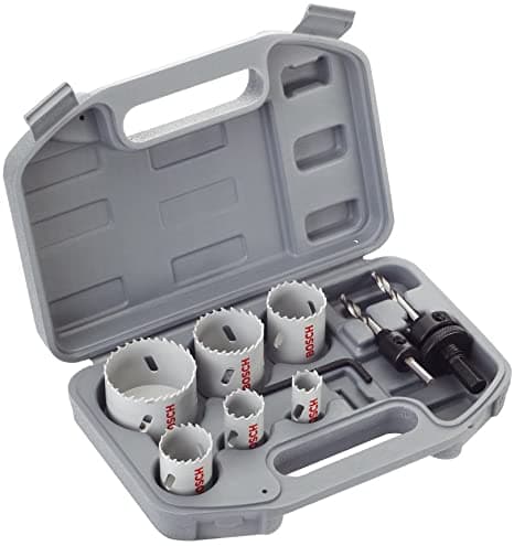 BOSCH Bİ-METAL PANÇ SETİ 9 PARÇA 20;25; 35;40;51;68 MM+ADAPTÖRLERİ