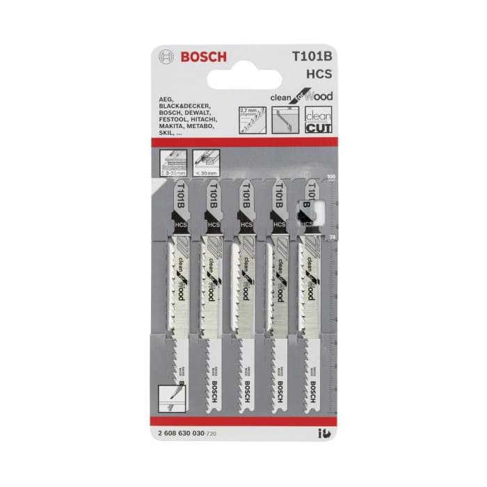 BOSCH DEKUPAJ UCU T 101 B CLEAN FOR WOOD 5 Lİ