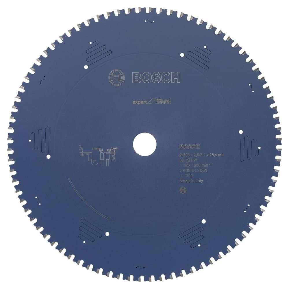 BOSCH EXPERT FOR STEEL 305*25,40 MM 80 DİŞ (ELMAS DEMİR TESTERE)
