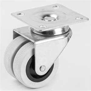 336 HTS ÇİFT MAKARALI TABLALI BİLYALI TEKER GRİ 50*20 MM.