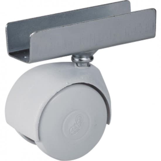 410 HTS PLASTİK KÜÇÜK GRİ UZUN U TABLALI TEKER 40 MM