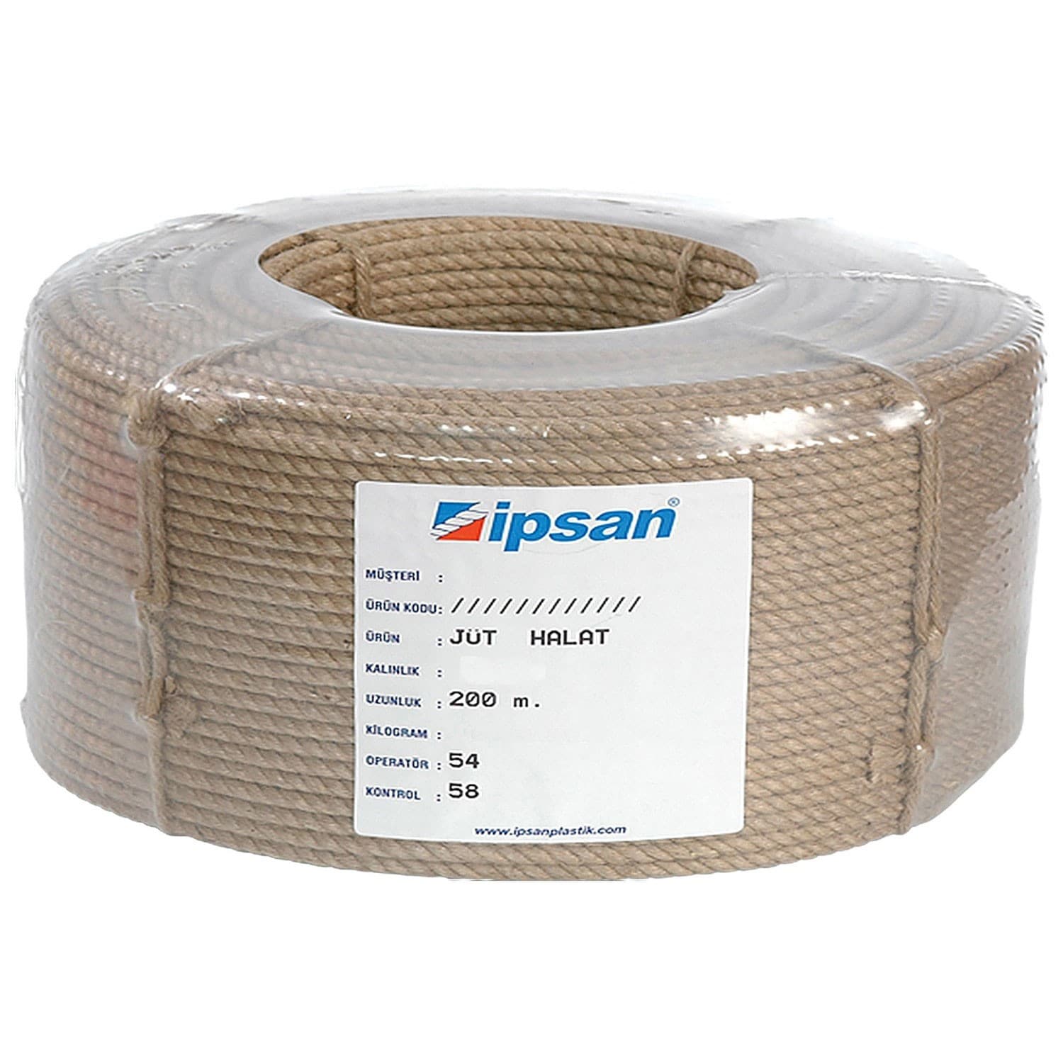 651-05 JUT HALAT 5 MM (TARTILARAK SATILIR SİPARİŞTE 1 TOP 5 KG OLARAK BAZ ALINIR)