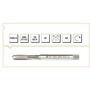 B00105720300 MTE METRİK NORMAL VİDALI DÜZ KANALLI MAKİNA KILAVUZU 371/C M 3