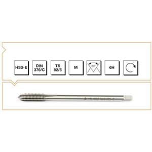 B00105782000 MTE METRİK NORMAL VİDALI DÜZ KANALLI MAKİNA KILAVUZU 376/C M 20
