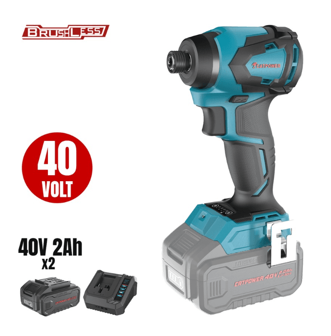 CAT4421SET-2AH CATPOWER KÖMÜRSÜZ TORKLU AKÜLÜ VİDALAMA 220 NM 40V 2X2.0AH