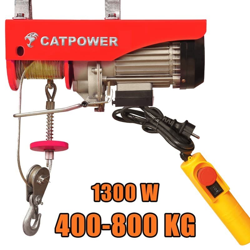 CAT7551 CATPOWER ELEKTRİKLİ VİNÇ 400-800 KG 1300W KIRMIZI SERİ