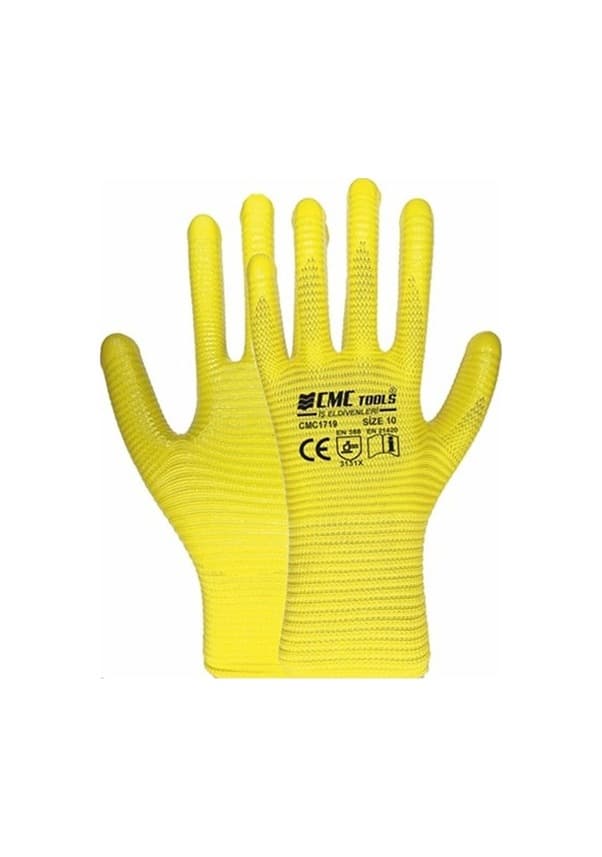 CMC1719 CMC ZEBRA ELDİVEN SARI-SARI NO:10