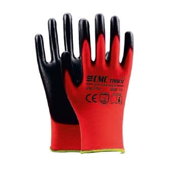 CMC1754 CMC NİTRİL ELDİVEN KIRMIZI-SİYAH 1/2 NO:10