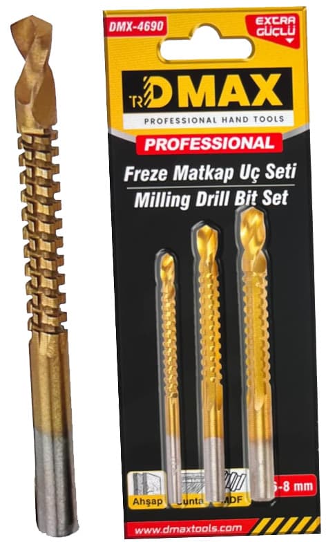 DMAX FREZE MATKAP UÇ SETİ 3 PARÇA