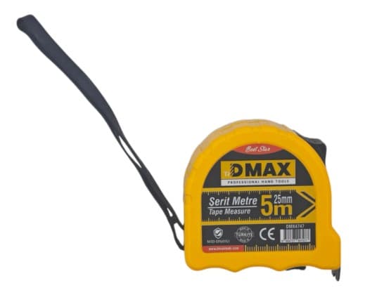 DMX4747 DMAX PROFESYONEL ÇELİK ŞERİT METRE 5MX25MM