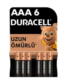 DP005 DURACELL İNCE PİL ADET (6 LI AMBALAJ)