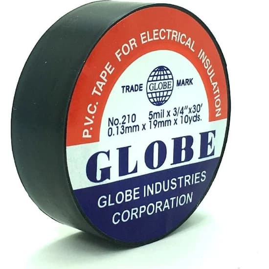 GLOBE ELEKTRİK İZOLASYON BANDI SİYAH 19MM *10 YRD