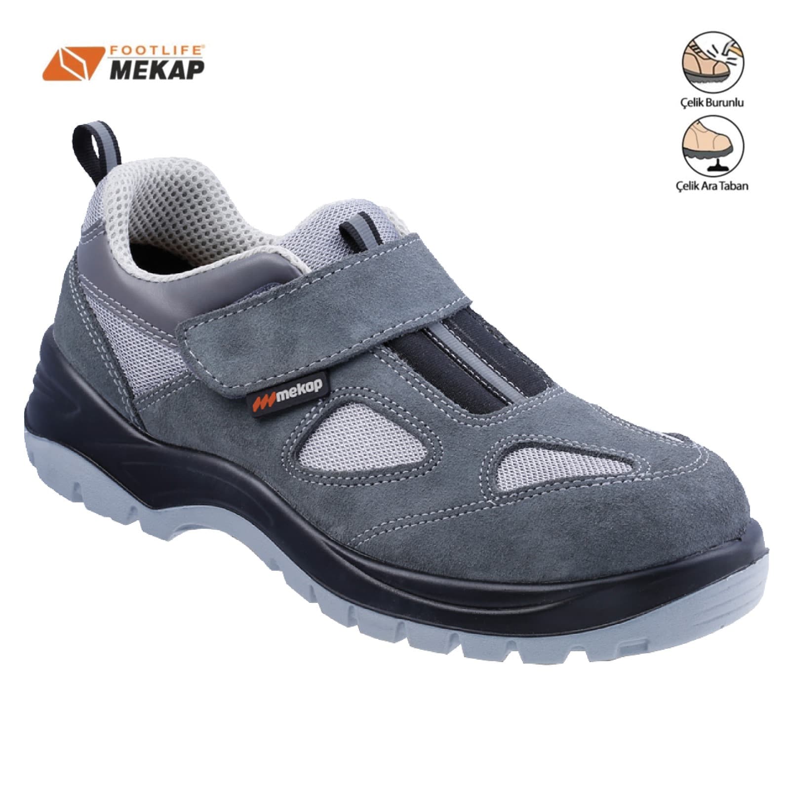 J157S1P43 MEKAP SÜET AYAKKABI 157 S1P ÇELİK BURUN+ÇELİK TABAN NO:43