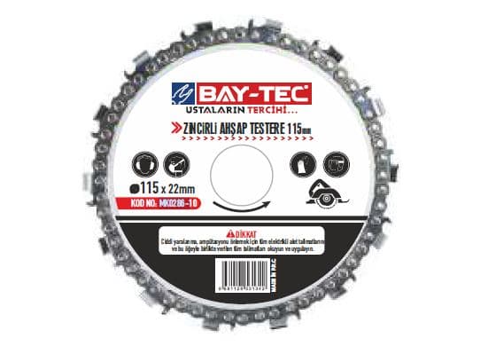 MK0286-12 BAY-TEC ZİNCİRLİ AHŞAP TESTERE 180*22