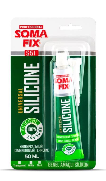 S51 SOMAFIX UNIVERSAL TÜP SİLİKON BEYAZ 50 ML