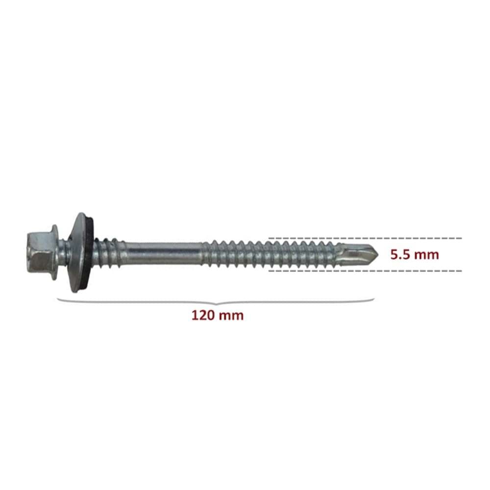 ÇATI PANEL VİDASI 5,5*120 ( 1*400=400 ADET )