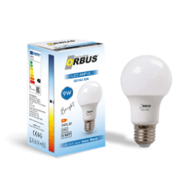 ORB9W ORBUS LED AMPUL BEYAZ 9 W-E27