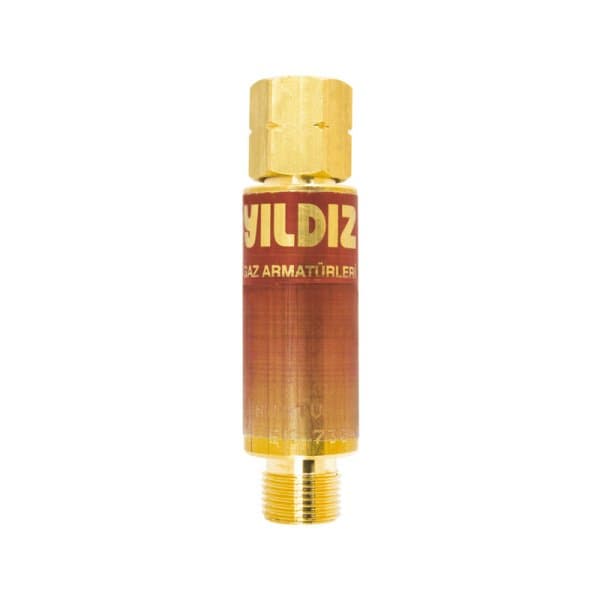 YILDIZ GAZ ALEV EMNİYET VALFİ BASINÇ DÜŞÜRÜCÜ G3/8" SOL - YANICI GAZ