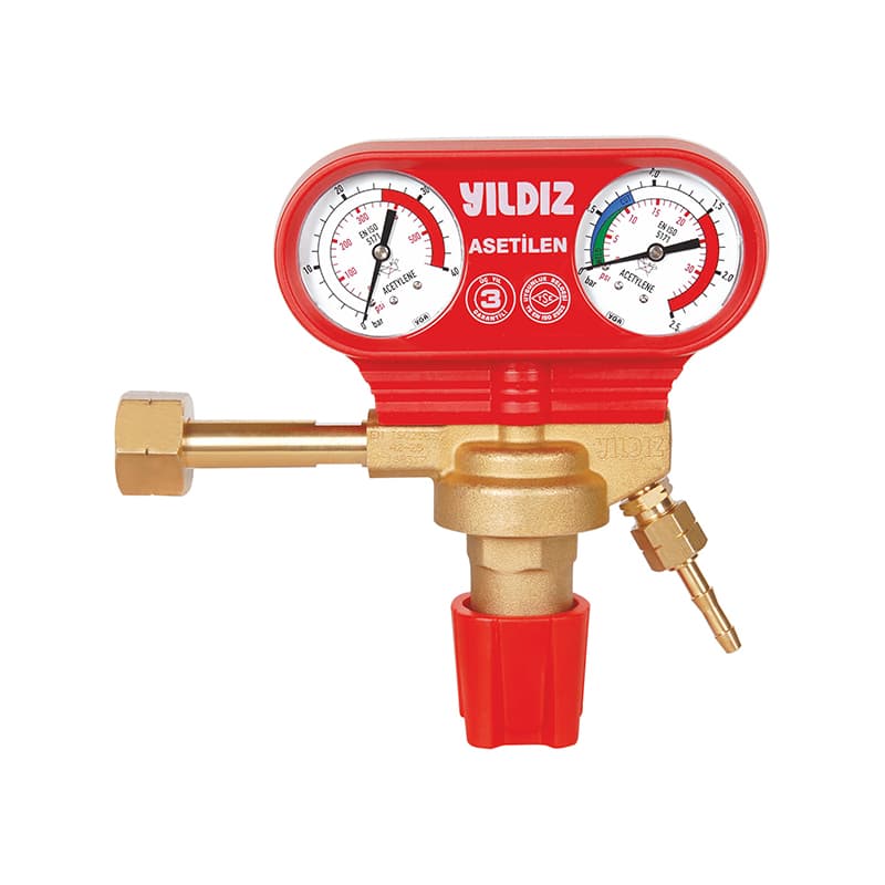 YILDIZ GAZ BASINÇ DÜŞÜRÜCÜ ASETİLEN W23X1/18'' 0-1,5 BAR