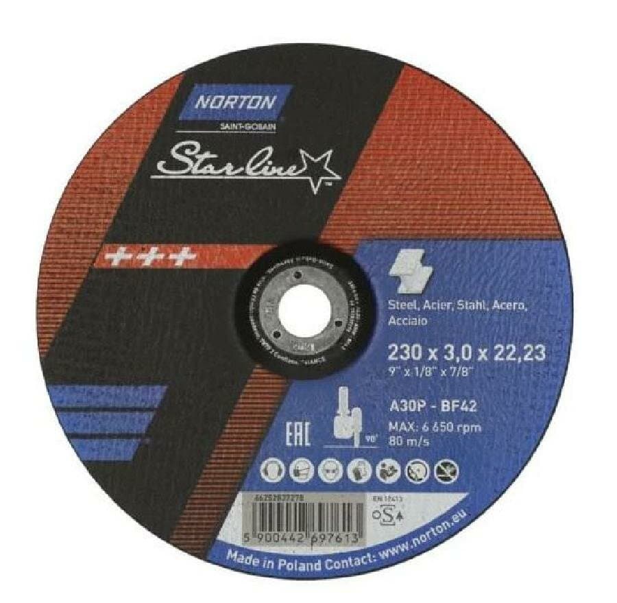 NORTON STARLİNE 230X3,0 METAL KESİCİ TAŞ T41