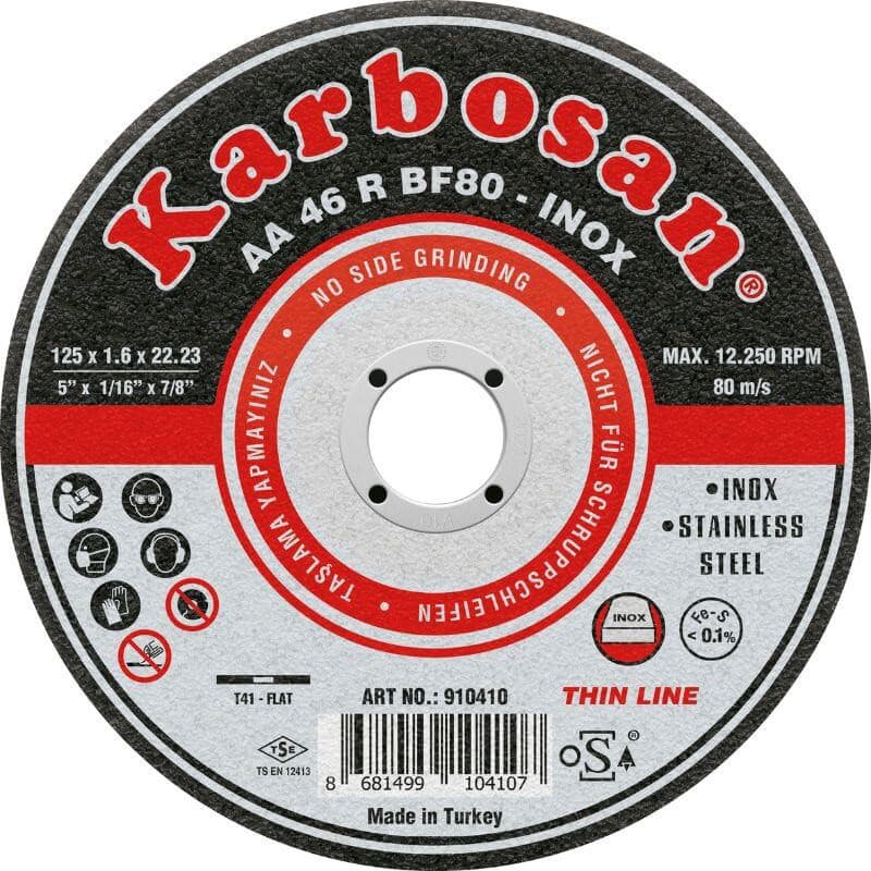 İnce Kesme Diskleri 125 x 1.6 x 22.23
