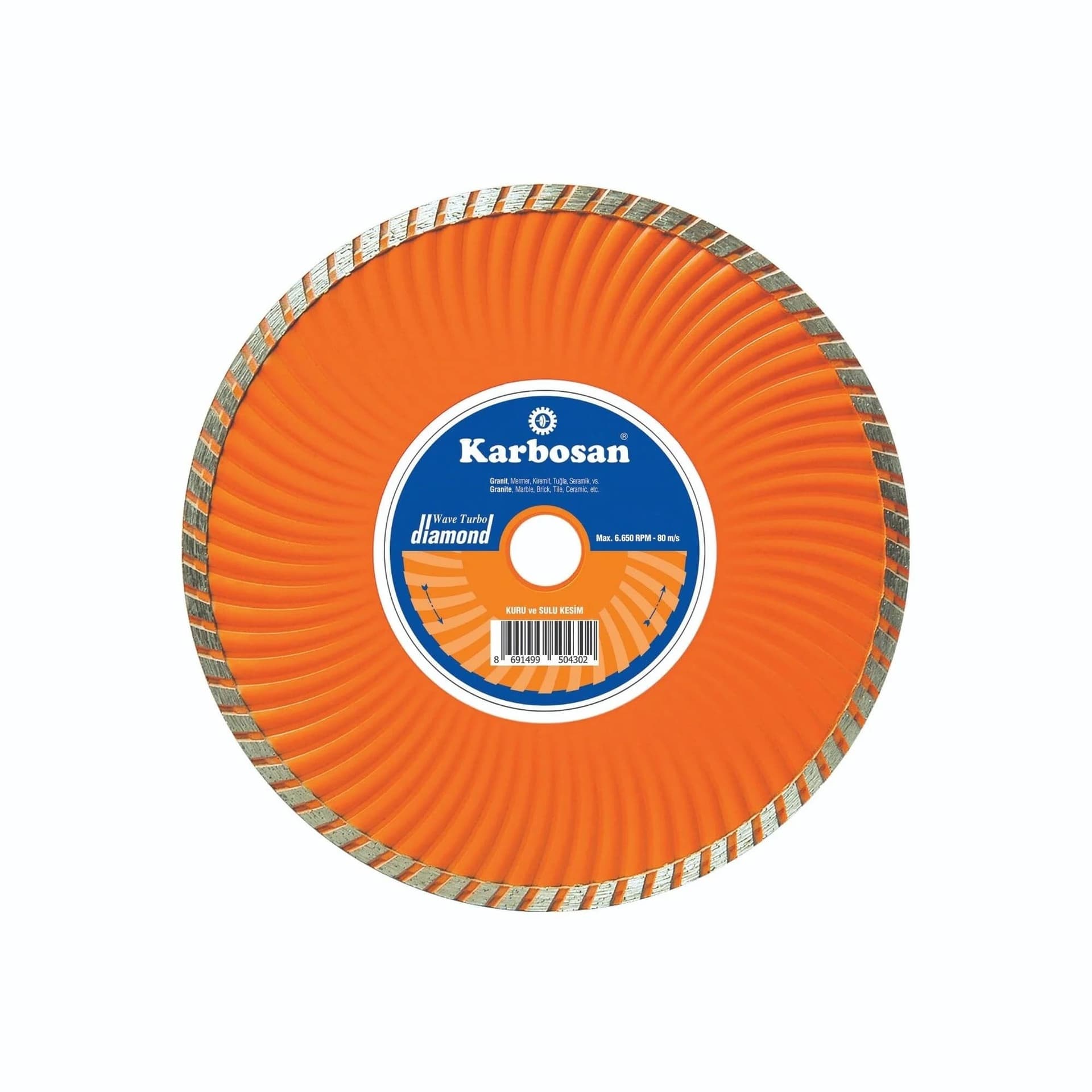Turbo Kanallı Elmas Kesici 115 x 2.2 x 22.23