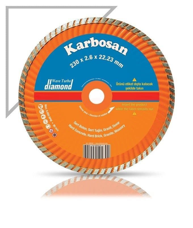 Turbo Kanallı Elmas Kesici 230 x 2.6 x 22.23