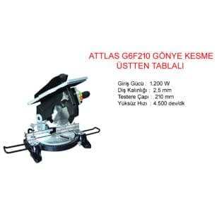 G6F210 GÖNYE KESME ÜSTTEN TABLALI 210MM ATTLAS